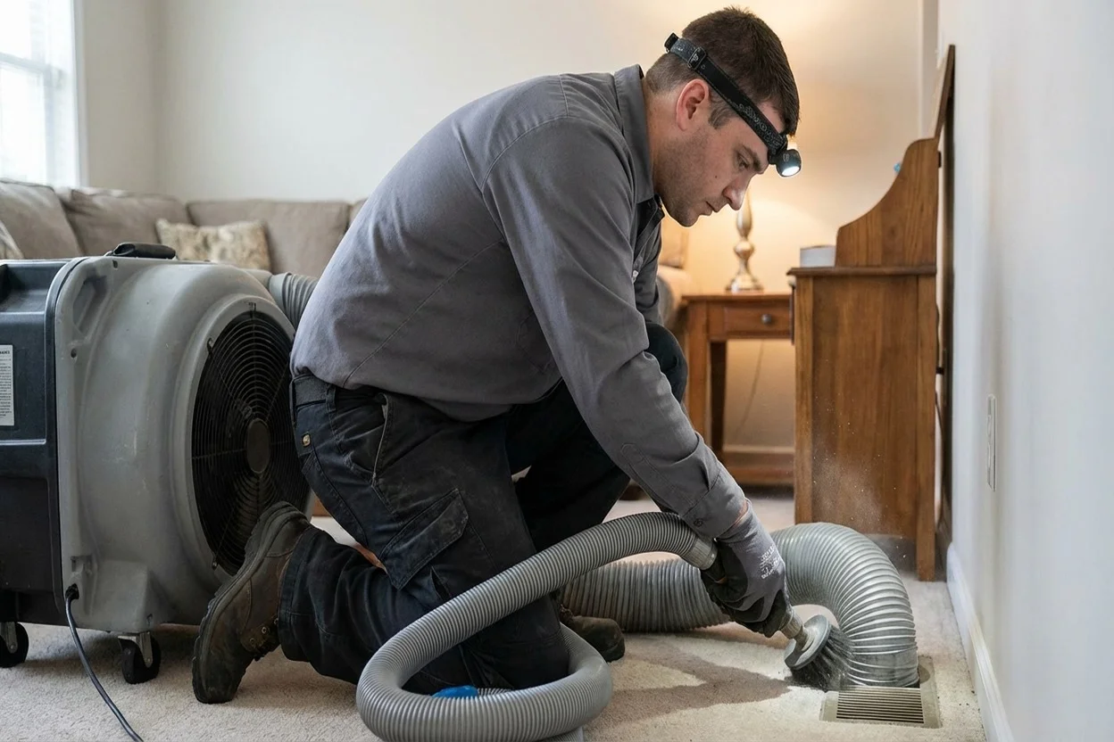 Professional air duct cleaning equipment